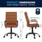 Flash Furniture Mid-Back Brown/Black LeatherSoft Executive Swivel Chair GO-2286M-BR-BK-GG - alternate 9